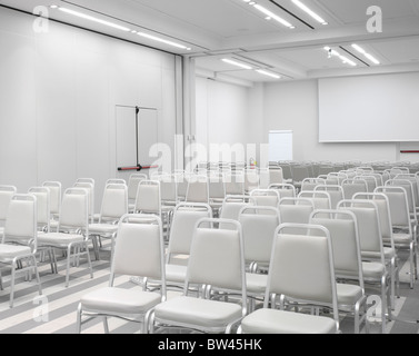 Una moderna sala riunioni Foto Stock
