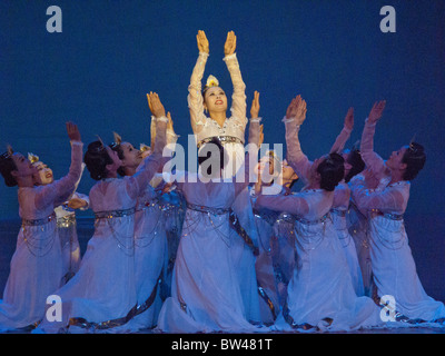 Corea del Nord il balletto di eseguire a Pyongyang Foto Stock