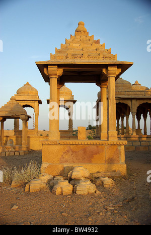 Rajput tombe nel Rajasthan, India Foto Stock
