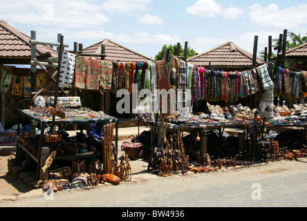 Souvenir africani per la vendita, Blyde River Canyon - Mpumalanga in Sudafrica Foto Stock