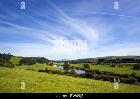 Crook O'Lune bellezza posto vicino a Lancaster (tradotto come ansa del fiume Lune) Foto Stock