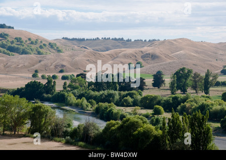 Te Mata Peek,Tukituki Valley,Fiume,Te Mata Rd,Colline di Kaokaoroa, gamme Raukawa,Hawke's Bay,Havelock North, Nuova Zelanda Foto Stock