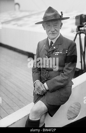 Vintage foto c1926 di Robert Baden-Powell (1857 - 1941) - l'esercito britannico generale che è stato il fondatore del Movimento Scout. Foto Stock