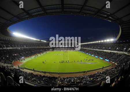 Il Murrayfield Rugby Stadium di Edimburgo. Scozia v All Blacks provenienti dalla Nuova Zelanda Foto Stock