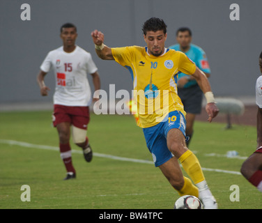 Emirati Arabi Uniti league, Etisalat procup, la partita di calcio al Wahda vs Al Dhafra, punteggio 1-1, 13 novembre 2010, AbuDhabi, Emirati Arabi Uniti Foto Stock