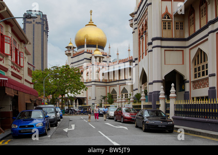 La Moschea del Sultano, Muscat Street, Singapore, Asia Foto Stock