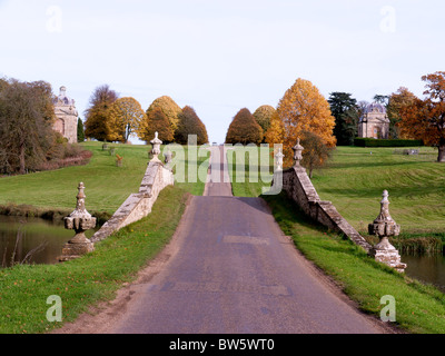 Oxford Bridge in Stowe Parco e giardini paesaggistici e Buckingham, Regno Unito Foto Stock