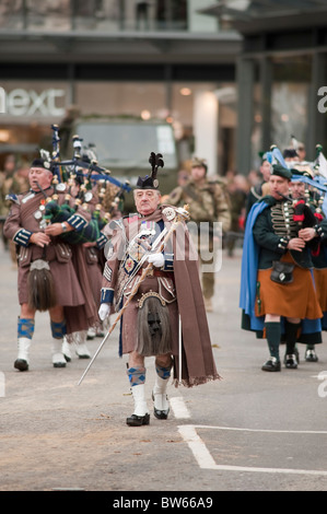 London Scottish Pipe Band, il Signore sindaci mostrano, London, 2010 Foto Stock