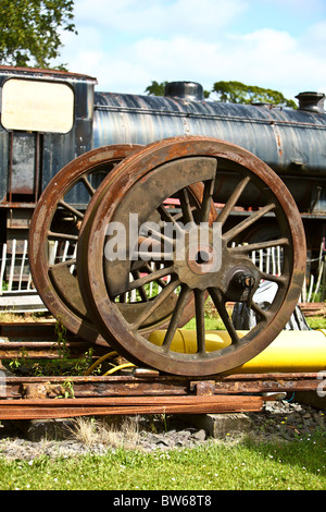 Motore a vapore di conservazione. Caledonian ferrovie Montrose Scozia Scotland Foto Stock