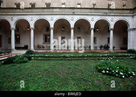 Il cortile al Boston Public Library Foto Stock