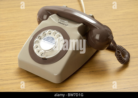 Vecchio gpo retrò 746 British Telecom manopola phone Foto Stock