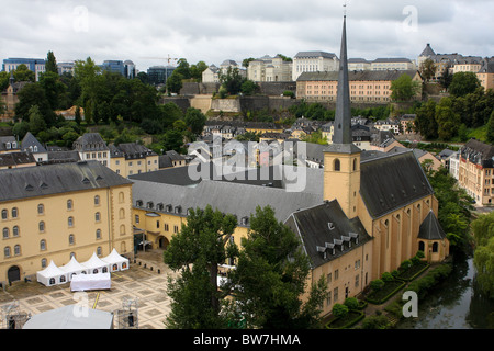 Vista sulla vecchia città di Lussemburgo Foto Stock