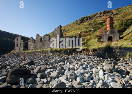 Abbandonata la fabbrica di farina fossile, Trotternish, Isola di Skye. Foto Stock