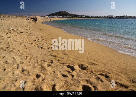 Isola di Naxos, Mikri Vigla beach Foto Stock