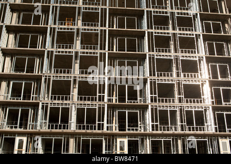 Quadro per la nuova costruzione di alto edificio di appartamenti di Austin in Texas Foto Stock