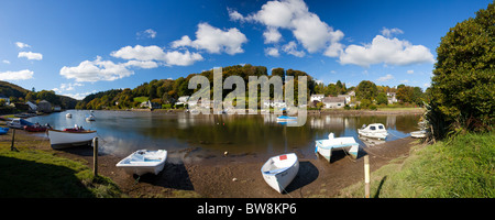 Riverside a Lerryn Cornwall Inghilterra REGNO UNITO Foto Stock