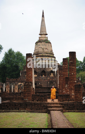 Wat Chang Lom - Si Satchanalai Foto Stock