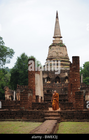 Wat Chang Lom - Si Satchanalai Foto Stock