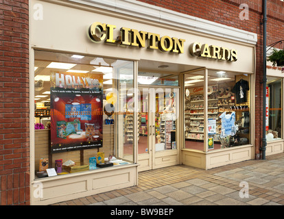 Carte di Clinton shop NEL REGNO UNITO Foto Stock