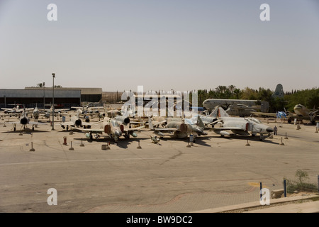 Forza Aerea israeliana Museum a Hazerim nella periferia di Beersheva ( Beersheba) Israele Foto Stock