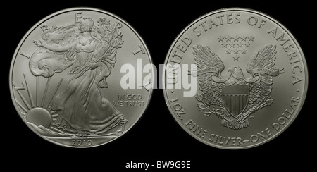 1 Troy oz American Silver Dollar Foto Stock