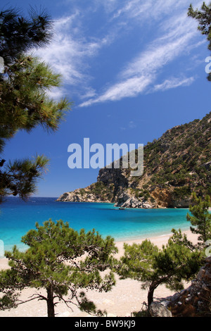 Apella beach in Karpathos Island, Grecia Foto Stock