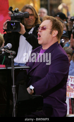 La NBC Today Show Concerto con Elton John Foto Stock