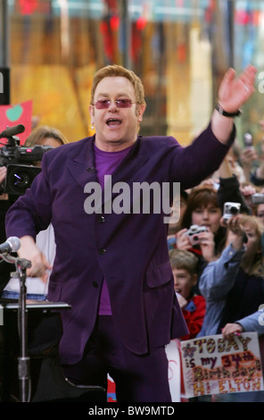 La NBC Today Show Concerto con Elton John Foto Stock