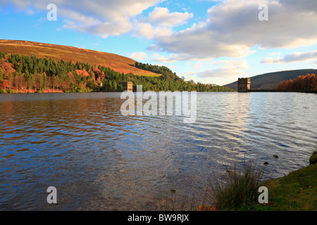 Serbatoio Derwent, Superiore Derwent Valley, Parco Nazionale di Peak District, Derbyshire, Inghilterra, Regno Unito. Foto Stock