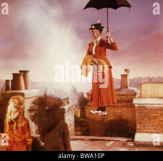 MARY POPPINS 1964 film di Walt Disney con Julie Andrews Foto Stock