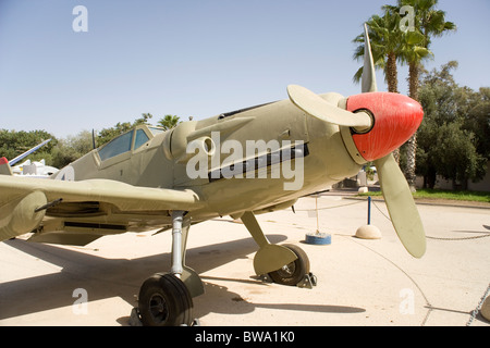 Avia s-199 una versione ceca della Messerschmitt 109 presso la forza aerea israeliana Museum Hazerim in Beersheva (Beersheba) Israele Foto Stock