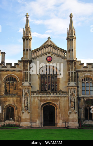 Il Corpus Christi College del quadrangolo, Cambridge, Cambridgeshire, England, Regno Unito Foto Stock