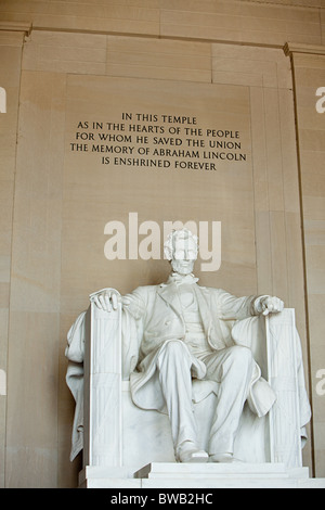 Il Lincoln Memorial, Washington DC, Stati Uniti d'America Foto Stock
