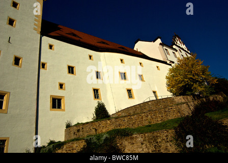 Il castello di Colditz dove alti ufficiali alleati si sono tenuti nella seconda guerra mondiale come prigionieri di guerra in fuga la prova prigione Oflag IV-C Foto Stock