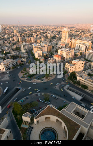 Vista generale del centro di Amman, capitale del Regno Hashemita Della Giordania Foto Stock