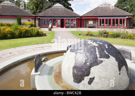 Un mondo che mostra Africa a David Livingstone Centre, Blantyre, South Lanarkshire, Scozia Foto Stock