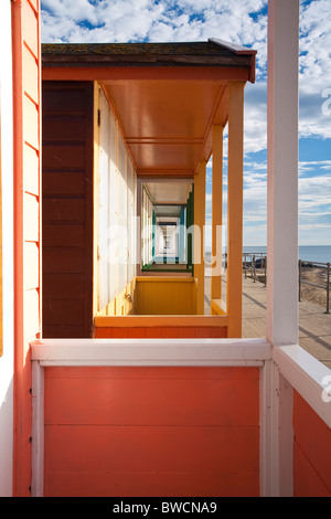 Cabine sulla spiaggia, Southwold suffolk Foto Stock