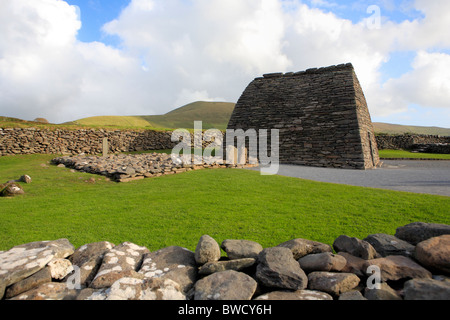 Gallarus Oratorio, la penisola di Dingle, Contea di Kerry, Irlanda Foto Stock