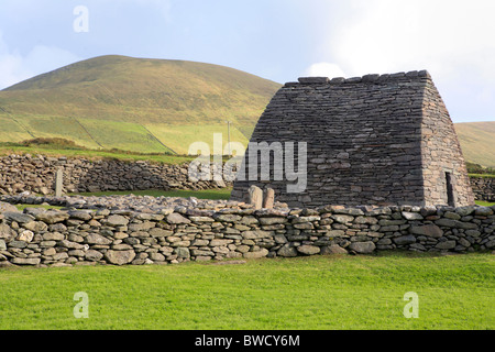 Gallarus Oratorio, la penisola di Dingle, Contea di Kerry, Irlanda Foto Stock