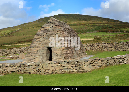 Gallarus Oratorio, la penisola di Dingle, Contea di Kerry, Irlanda Foto Stock