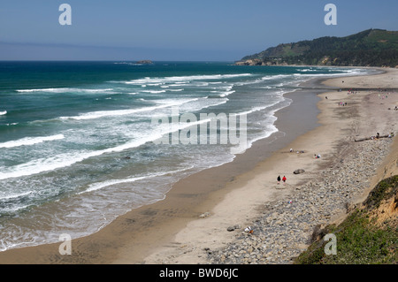 BEVERLY Beach State Park oceano Pacifico nord-ovest oregon usa costa litorale costiero shore litorale Foto Stock