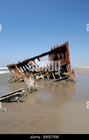 Peter Iredale naufragio Columbia Beach Fort Stevens del parco statale Oregon USA costa del Pacifico di Costa nord-ovest Foto Stock