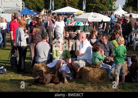 Un villaggio comunità parte dei residenti celebra la Combe giù dal cadere nella metropolitana di vecchie miniere di pietra. DAVID MANSELL Foto Stock