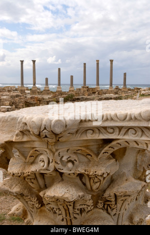 Sito romano, pneumatico, Libano. Foto Stock