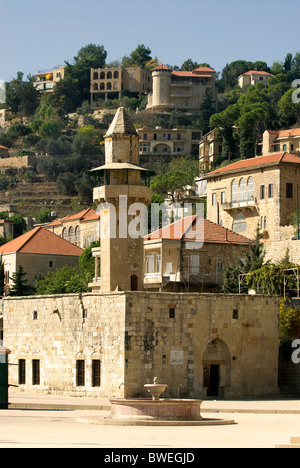 Periodo ottomano città di Deir al-Qamar, Chouf, Libano. Foto Stock