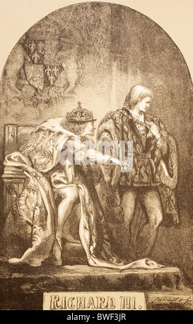 Illustrazione per Richard III di William Shakespeare. Foto Stock