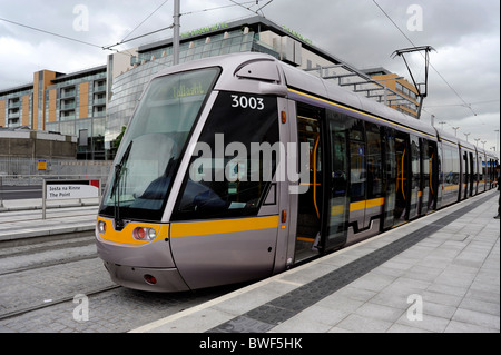 Tram Luas Dublin Light Rail sistema tram,Dublino,l'Irlanda Foto Stock