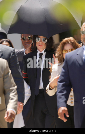 A Michael Jackson trial per Child molestia Foto Stock