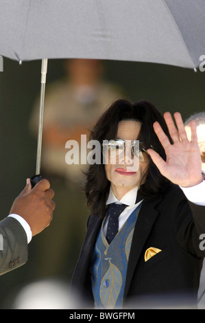 A Michael Jackson trial per Child molestia Foto Stock