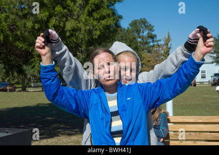 Crocevia gravidanza centro a piedi per il Vangelo della vita cantare e fundraiser Fort White Florida Foto Stock